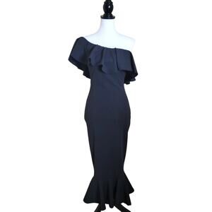 Mermaid Dress, Size Large, Black, Off the Shoulder
